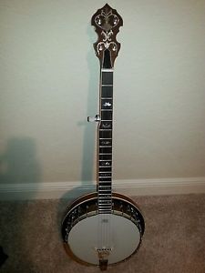 Custom Built American made 5 string Banjo with resonator H. Case by T. Caldwell