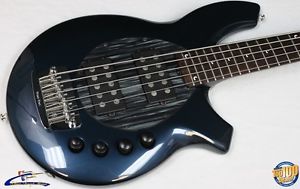 Ernie Ball Music Man Bongo 5 5-String Bass w/ 2 Humbuckers OHSC Blue Pearl 34570