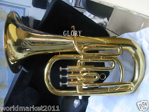 #6 Hand Polished Gold Lacquer Standard Musical Instruments French Euphonium