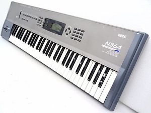 Korg N364 Music Workstation Synthesizer w/ AC Working Nice Classic m1 x3 triton