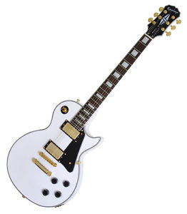 Epiphone Les Paul Custom Guitarra Eléctrica, Alpine Blanco (NUEVO)