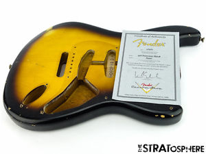 Fender USA Custom Shop '56 Relic Stratocaster BODY Vintage 2 Color Sunburst