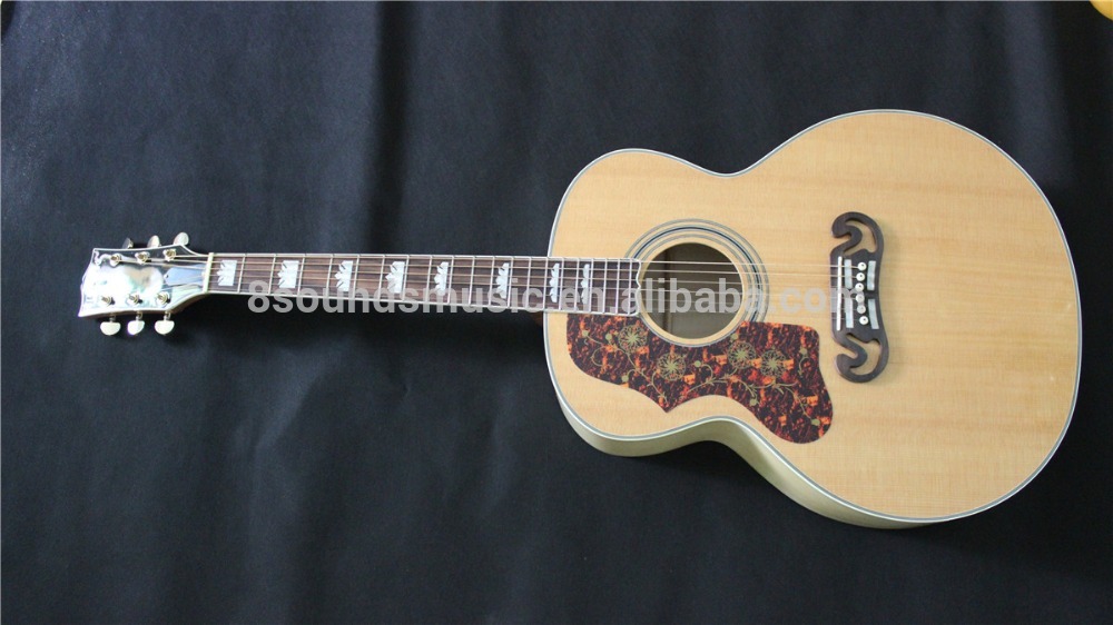 free shipping left handed guitar 43" Jumbo acoustic guitar lefty OEM acoustic electric guitar