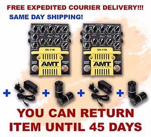 2PCS! AMT Electronics SS-11B (MODERN) + 2 TUBES + Power Supply. TUBE PRE AMP
