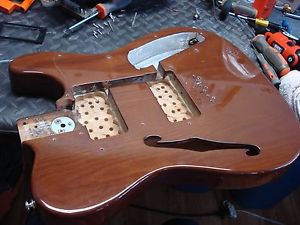 1978 Fender Thinline Telecaster Body Mocha Brown Vintage