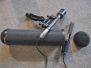 Sony Stereo Mic + Sony Zeppelin + Sony Phantom Power Unit  + Sony Handle