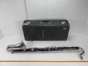 Vintage Conn Bass Wood Clarinet Musical Instrument Woodwind Wind SKU B S