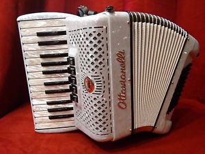 NEW Ottavianelli Piano Accordion White Bambina MMM 26 Key 60 Bass Made in Italy