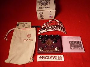Analogman King of Tone Overdrive Pedal HIGH GAIN RED SIDE V4 KOT ENTIRE PACKAGE