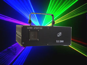 2W 2000mW RGB Full Colors Laser light  DMX ILDA  Laser light