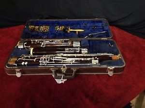 Professional Miraphone Maple Wood Bassoon, with bocal and case
