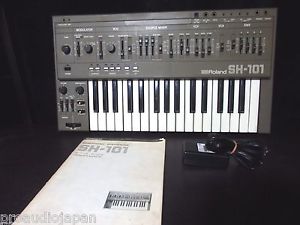 Vintage ROLAND SH-101 Analog Synthesizer perfect working! Free Universal Adapter