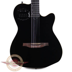 Brand New Godin Multiac ACS-SA Slim Nylon Acoustic-Electric Guitar Black Pearl
