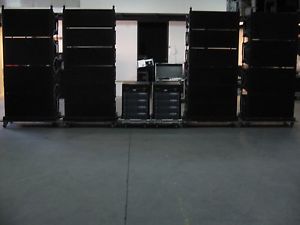 Electro Voice PA Live system: (12) XLC127Plus + (8) XLC118 + 8 EV amplifiers