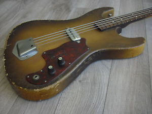 1961 vintage Kay Bass Guitar Model  5935 Tobacco burst 30" scale USA w/ case
