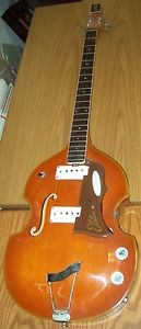 1960s EKO "Violin" BASS Model 995 with FLAME MAPLE BACK Made in ITALY