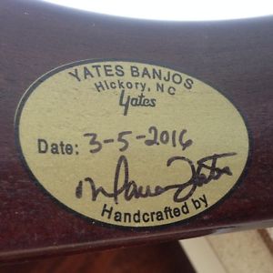 Yates LM-1 5 String Banjo     FedEx shipping at actual cost.