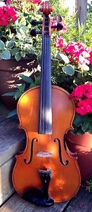 1953 Hand Made Violin Lloyd Kunkel SIGNED Curly Maple w/Case EXCELLENT CONDITION