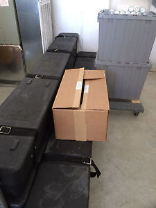 Assortment of Pipe and Drape Supplies - Uprights, Bases, Cases, Weights & More!