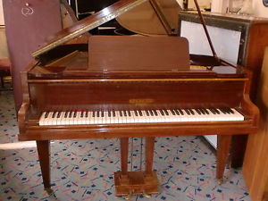 SPENCER  overstrung baby grand 4ft 6" mohogany good con can deliver £650buy now