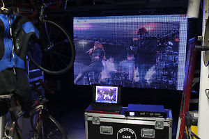 LED video curtain Full color with video processor 8 feet X  6 feet