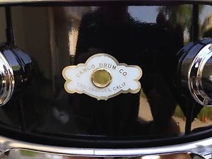 CAMCO LOS ANGELES BLACK LACQUER 5X14 ARISTOCRAT SNARE DRUM,   NICE !