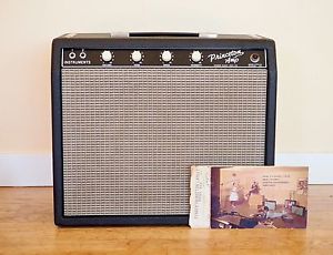 1964 Fender Princeton Pre-CBS Vintage Tube Amp Brownface 6G2 Tuxedo White Knob