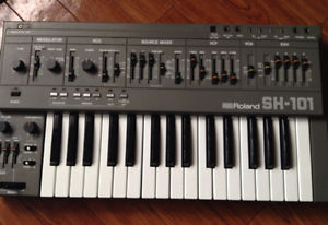 Roland SH101 Music VIntage Analog Synthesizer keyboard EMS Free tracking ship