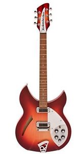Rickenbacker 330 Six String Fireglo Semi Hollow Guitar With OHSC