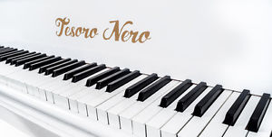 Tesoro Nero - High Gloss White Baby Grand Piano - Summer Sale 20% off!