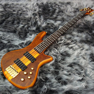Free Shipping New Schecter Stiletto Studio 5 Honey Satin Electric Bass