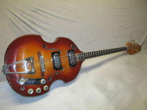 1969 VOX VIOLIN BASS -- BUILT IN EFFECTS -- DISTORTION, BOOSTER & TUNER
