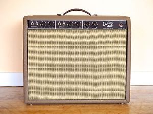 1961 Fender Deluxe Brownface Vintage Pre-CBS Tube Guitar Amp 1x12 Jensen