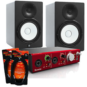 Focusrite Clarett 2Pre Interface + YAMAHA HS8 Studio Monitors ** BRND NEW BUNDLE