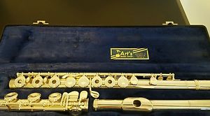 Emerson EF8B Professional Flute. Solid silver head body and foot