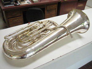 Vintage BOOSEY & CO. Eb TUBA, 4 VALVES Compensating System, with case