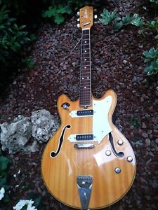 1968 Ariston Rex Semiacustica Hollow Body Vintage Made in Italy no Eko