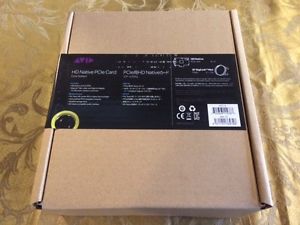 AVID HD NATIVE PCIe SEALED IN THE BOX AND UNREGISTERED!!!