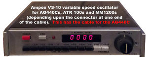 AMPEX VS-10 DISPLAY VERSION VARIABLE SPEED ACCESSORY