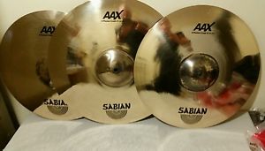 SABIAN 17 18 19 AAX XPLOSION CRASH CYMBAL PACK SET
