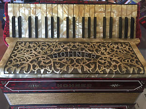 Akkordeon Hohner Regina VI ca. 1920 inklusive Koffer