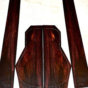 BRAZILIAN ROSEWOOD ACOUSTIC GUITAR OLD GROWTH LUTHIER SET