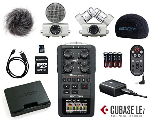 Zoom H6 Portable Recorder w/ Zoom Accessory Pack for H6