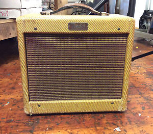 Vintage 1958 Fender Champ Tweed Model 5F1 Guitar Amp FREE shipping