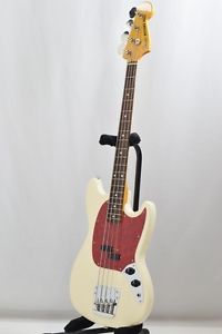 Fender Japan MB98-70SD Vintage White, 1990s, Good Japan Mustang Bass w/OGB