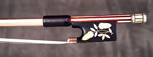 A rare old German certified violin bow by C.W. Knopf, ca. 1825, SUPERB!