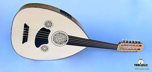 TURKISH PROFESSIONAL HALF CUT ELECTRIC OUD UD STRING INSTRUMENT