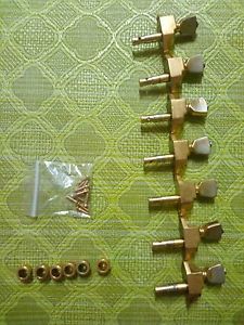 Vintage 1963 to 1965 Gibson Firebird VII Original GOLD Banjo Guitar Tuner Parts