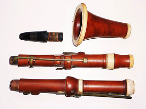 Antique 19th century Goulding & D'Almaine Soho Square London Boxwood clarinet