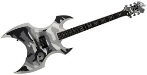 GUITARE ELECTRIQUE LTD MAX600 SIGNATURE MAX CAVALERA WHITE URBAN CAMOUFLAGE